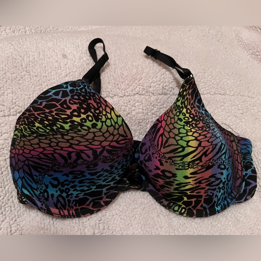 Multicolor Animal Print Bra